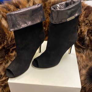 Calvin Klein peep toe booties